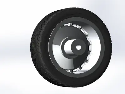 Custom wheels US Mags Sierra for your scale model 3D print model