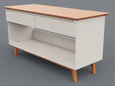 RACK BISTRO Low-poly 3D model