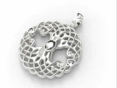 Pendant tree of life 3D print model 3D print model