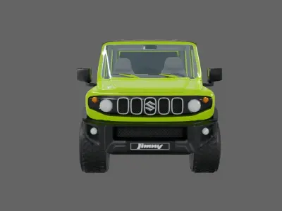 2018 Suzuki Global Jimny Low-poly 3D model