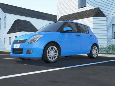 Maruti Swift Low-poly 3D model