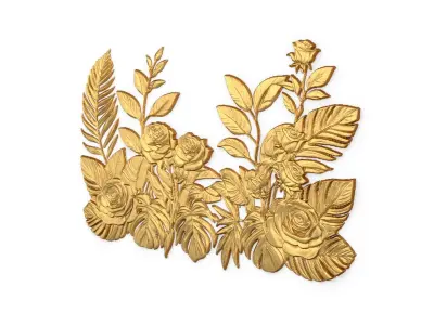 Classic carved decor ornament 417 3D model
