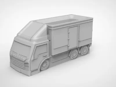 truck pattern vase 3D print model