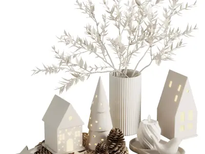 christmas Decoration Set1 3D model