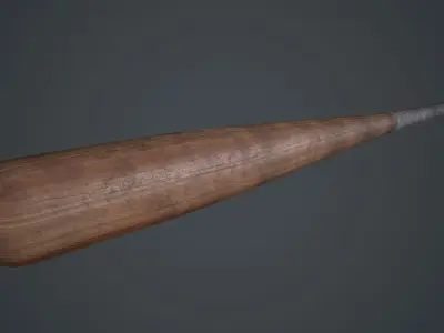 Baseball Bat PBR Game Ready Low-poly 3D model