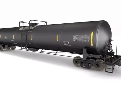 Oil Tanker Car 3D model
