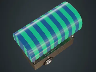 Food Cart 1A Low-poly 3D model