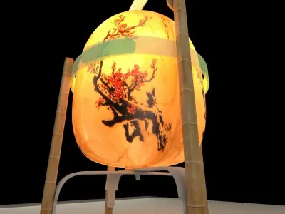 Chinese lantern 3D model 6