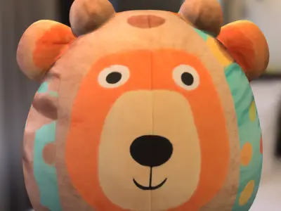 Cute Bear Bean Bag Chair Low-poly 3D model
