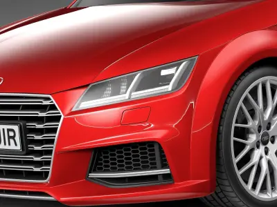 Audi TTS Coupe 2015 3D model