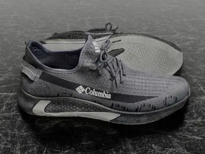 COLUMBIA 3D SHOES Low-poly 3D model