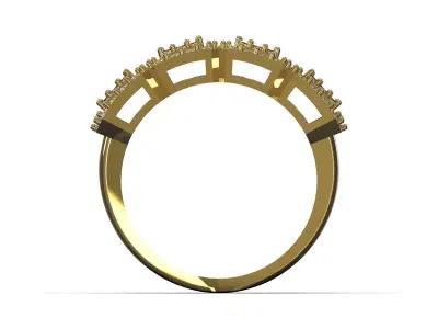 Printable cad jewelry woman ring model jr00355 3D print model