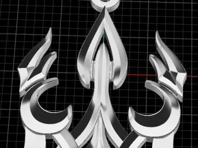 Ukrainian Trident 3D print model 12