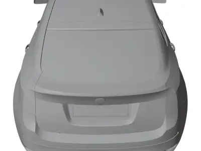 White german SUV unbranded 3D model