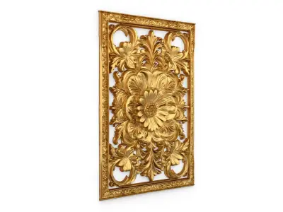 classical door decor 07 3D model