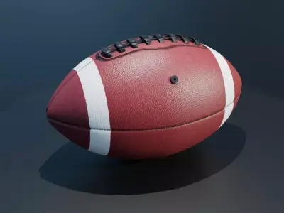 American Football Rugby Ball Low-poly 3D model