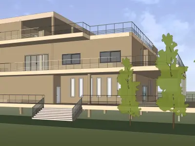 Office in the pond 3D model