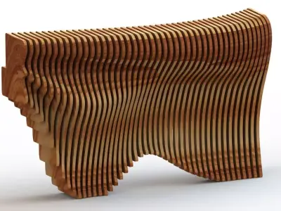 Parametric Reception V  3D model