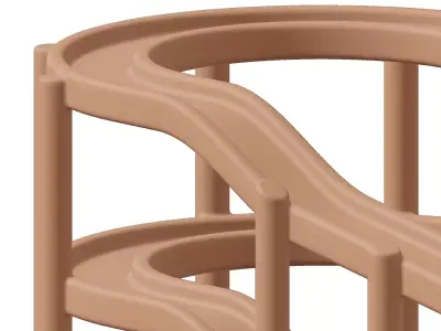 Plastic Premium Mountain Road Toy 3D model