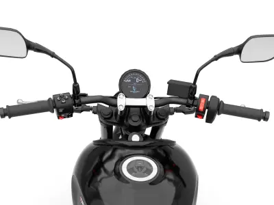 Trident 3D Model High-Quality Motorcycle Render Low-poly 3D model