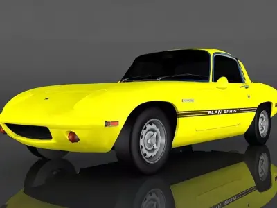 Lotus Elan  Low-poly 3D model