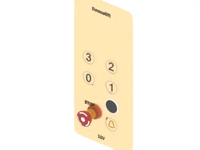 Elevator car pushbutton panels  3D model