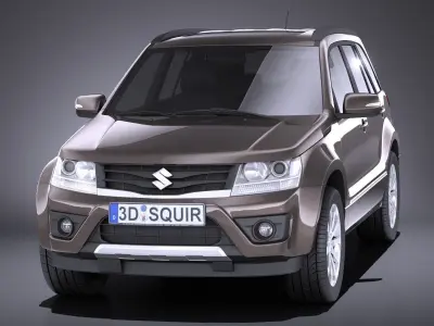 Suzuki Grand Vitara 2013 5door VRAY 3D model