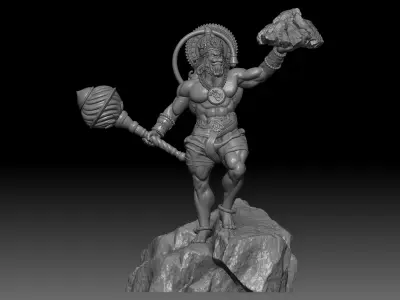 Hanuman ji 3D print model