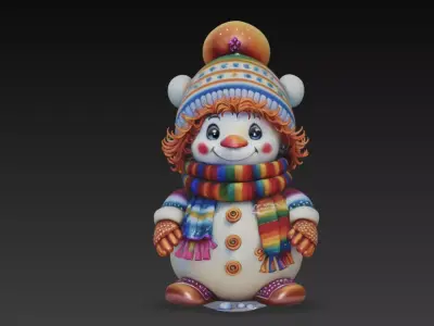 Christmas Creations - Snowman 3D print model