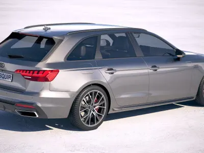 Audi A4 Avant S-line 2020 3D model