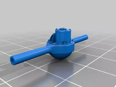 9 inch rear end with separate disc brakes Free 3D print model