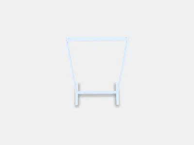 MITTZON Frame with castors 3D model