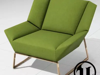 Molteni and C Tight Chair Low-poly 3D model