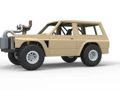 Uphill Sand Racing Dragster Scale 1 to 25 3D print model