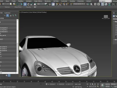 MERCEDES - 3DS - FBX - OBJ - iProp - ICLONE 7 3D model 3D model