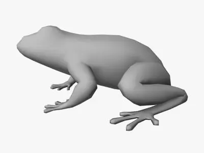 Low Poly Frog Low-poly 3D model