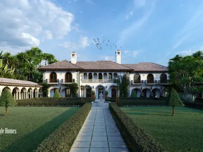 Floridians Spanish style mansion  3D model