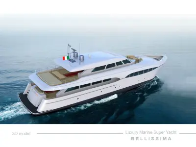 Super Yacht Bellissima 3D model