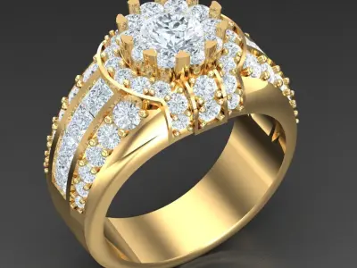 Luxury Men Rings Designs 5MR002 3D print model