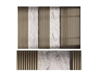 3d Wall Panel 1 Headboard 3D model