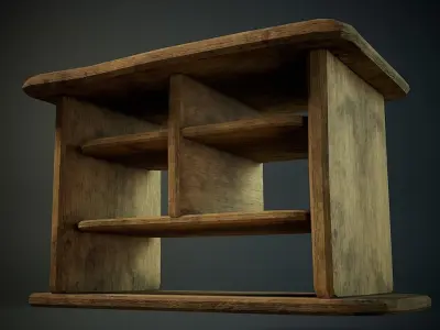 Table Low-poly 3D model shop