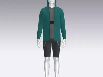 Sport Suit Low-poly 3D model 54