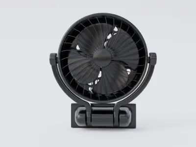 Wall Mount Fan Low-poly 3D model