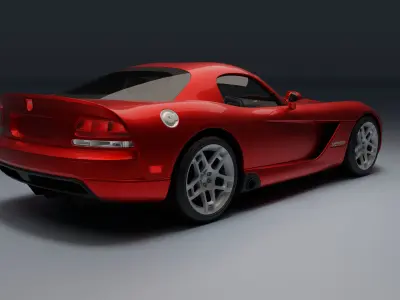  Dodge Viper SRT-10 Coupe Low-poly 3D model