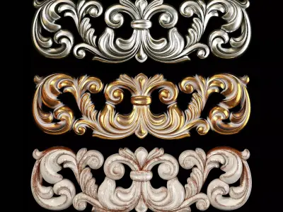 Classic carved 094 3D model
