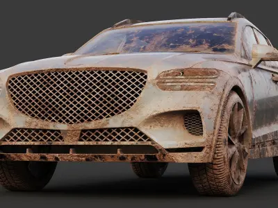 Mud Car Genesis GV70 3D model