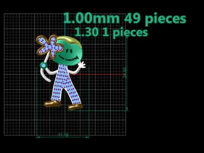 baby pendant  3D print model
