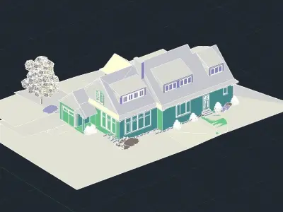 Classic House 02 3D model