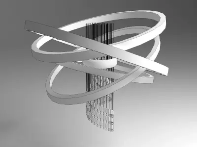  Crystal Chandelier with Ring  3D model