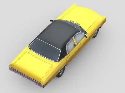 Dodge Polara 1970 Low-poly 3D model